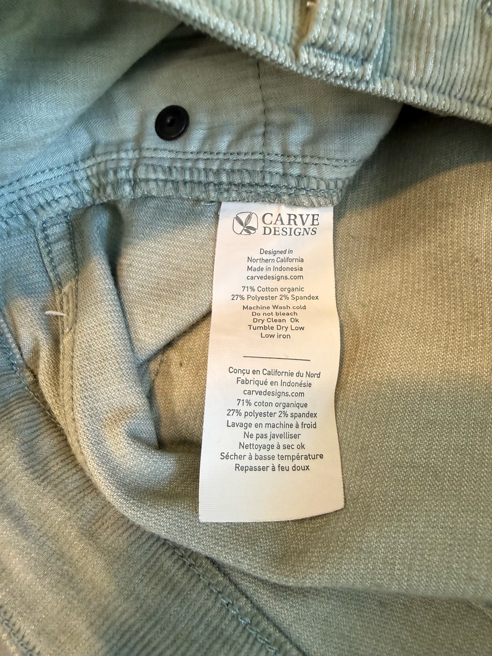 Carve Designs Oahu stretch cord hi rise  short size 6 - Picture 5 of 7